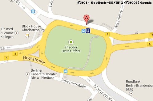 「アドルフ・ヒトラー広場」と記載されていたベルリンの広場。画像はGoogleマップのスクリーンショット