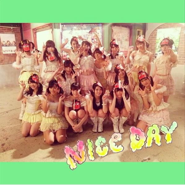 豆まきの鬼になったAKB48（画像は「instagram.com/maria3_nano」より）