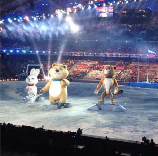 ソチ五輪開会式で注目されたマスコット（画像は「instagram.com/sochi2014」より）