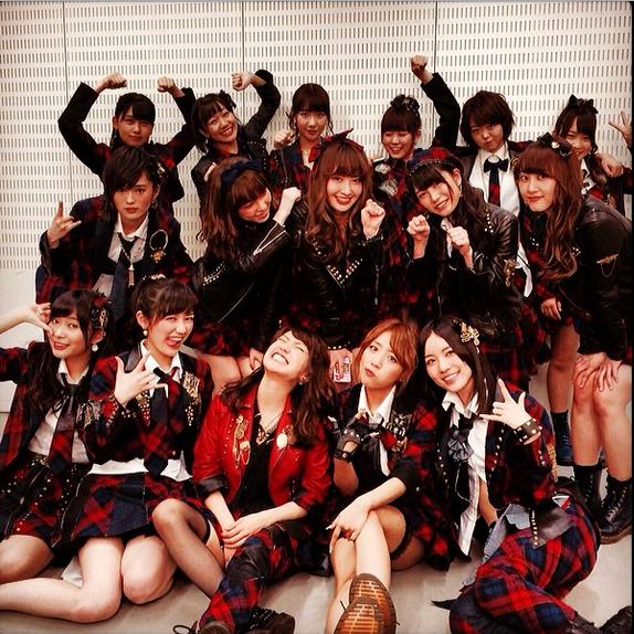  『Mステ』に出演したAKB48メンバー。2014.2.28（画像はinstagram.com/nyanchan22より）