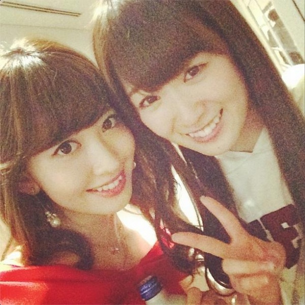 AKB・小嶋陽菜と乃木坂・高山一実　（画像はinstagram.com/nyanchan22より）