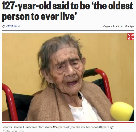 メキシコ革命を生き抜いた女性戦士、満127歳か（画像はnypost.comのスクリーンショット）