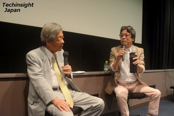 映画について白熱する田原総一朗と小林よしのり　イベントにて