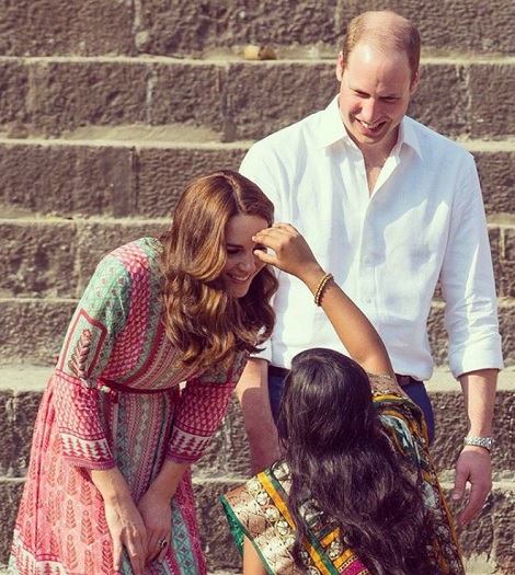 インドを訪問中の夫妻（出典：https://www.instagram.com/kensingtonroyal）