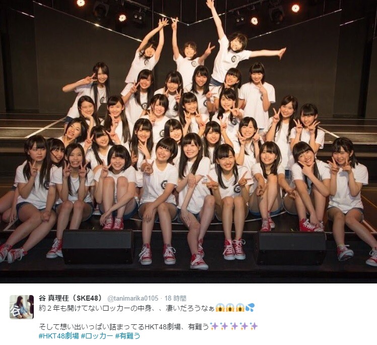 谷真理佳が在籍時のHKT48劇場（出典：https://twitter.com/tanimarika0105）