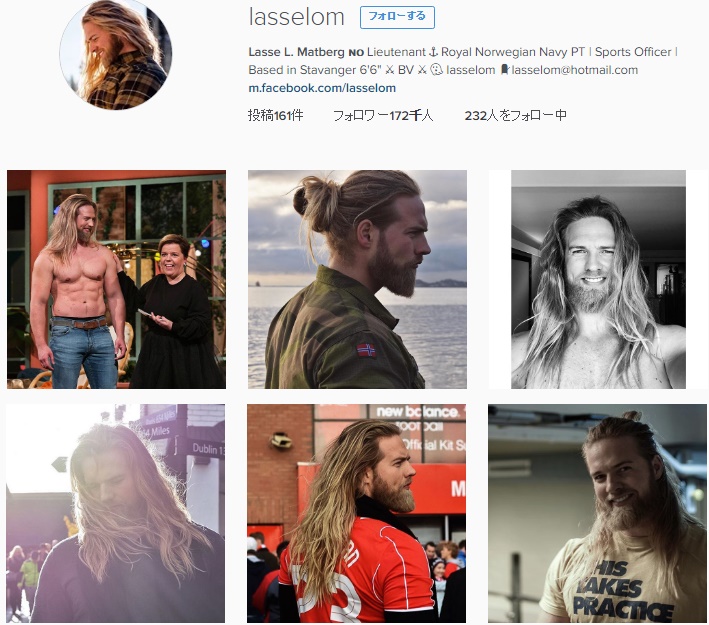 王立ノルウェー海軍に“リアル・ソー”!?（出典：https://www.instagram.com/lasselom）