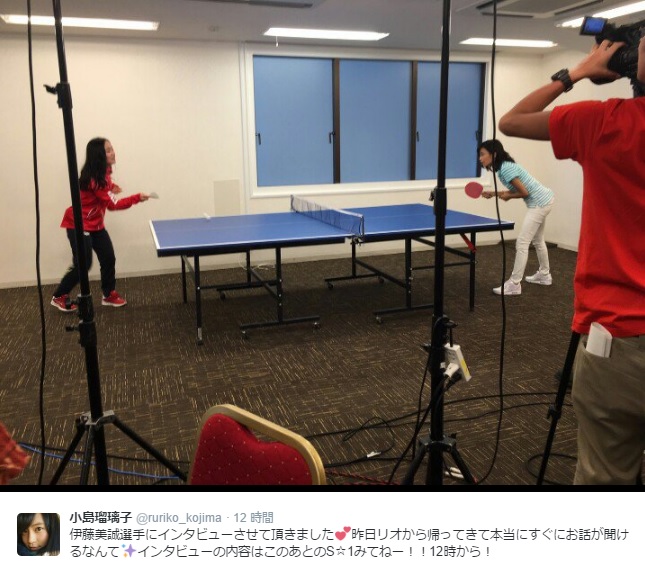 【エンタがビタミン♪】卓球・伊藤美誠選手とこじるりがハンデマッチ　まさかの結果に「練習してもダメだ！」