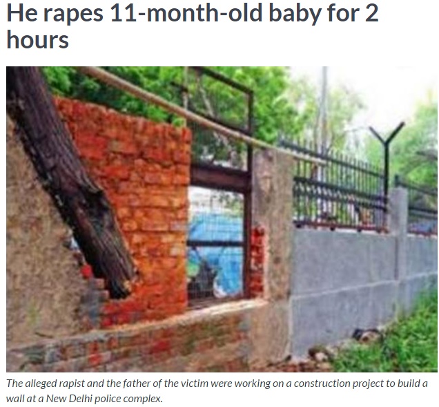 【海外発！Breaking News】生後11か月の赤ちゃん、夜中に誘拐されレイプ被害に（印）