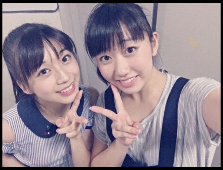 牧野真莉愛と和田桜子（出典：http://ameblo.jp/mm-12ki）