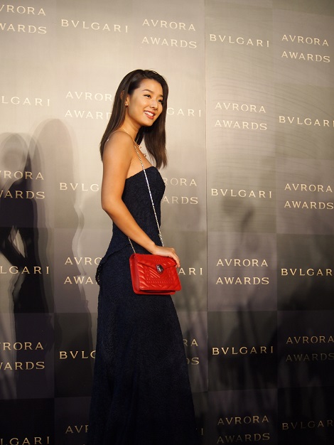 「BVLGARI AVRORA AWARDS 2017」ゴールデンカーペットセレモニーにて、すみれ