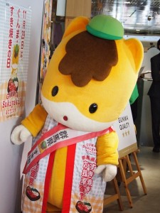 すき焼きのイベントに登場したぐんまちゃん