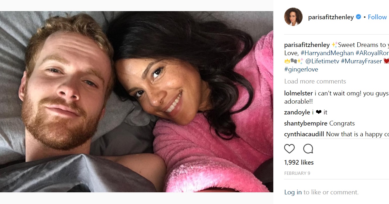 ヘンリー王子に似てる？（画像は『Parisa Fitz-Henley　2018年2月8日付Instagram「Sweet Dreams to you Love, ＃HarryandMeghan ＃ARoyalRomance」』のスクリーンショット）