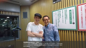 ニッポン放送スタジオでの菅田将暉とさだまさし（画像は『菅田将暉　2018年7月3日付Twitter「さだまさしさん!!」』のスクリーンショット）