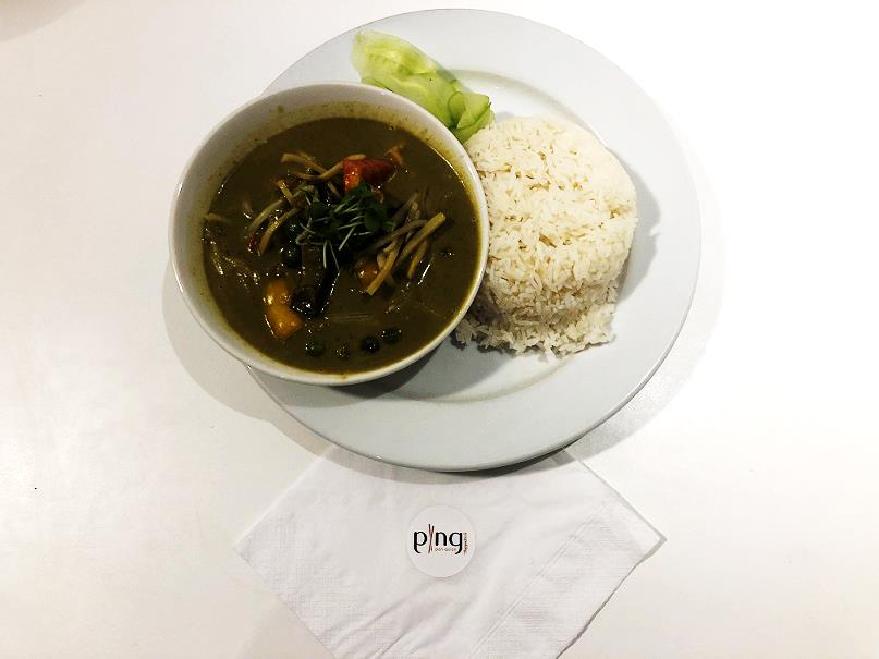 『グリーンカレー　Green curry』（14.95ポンド＝約2093円）