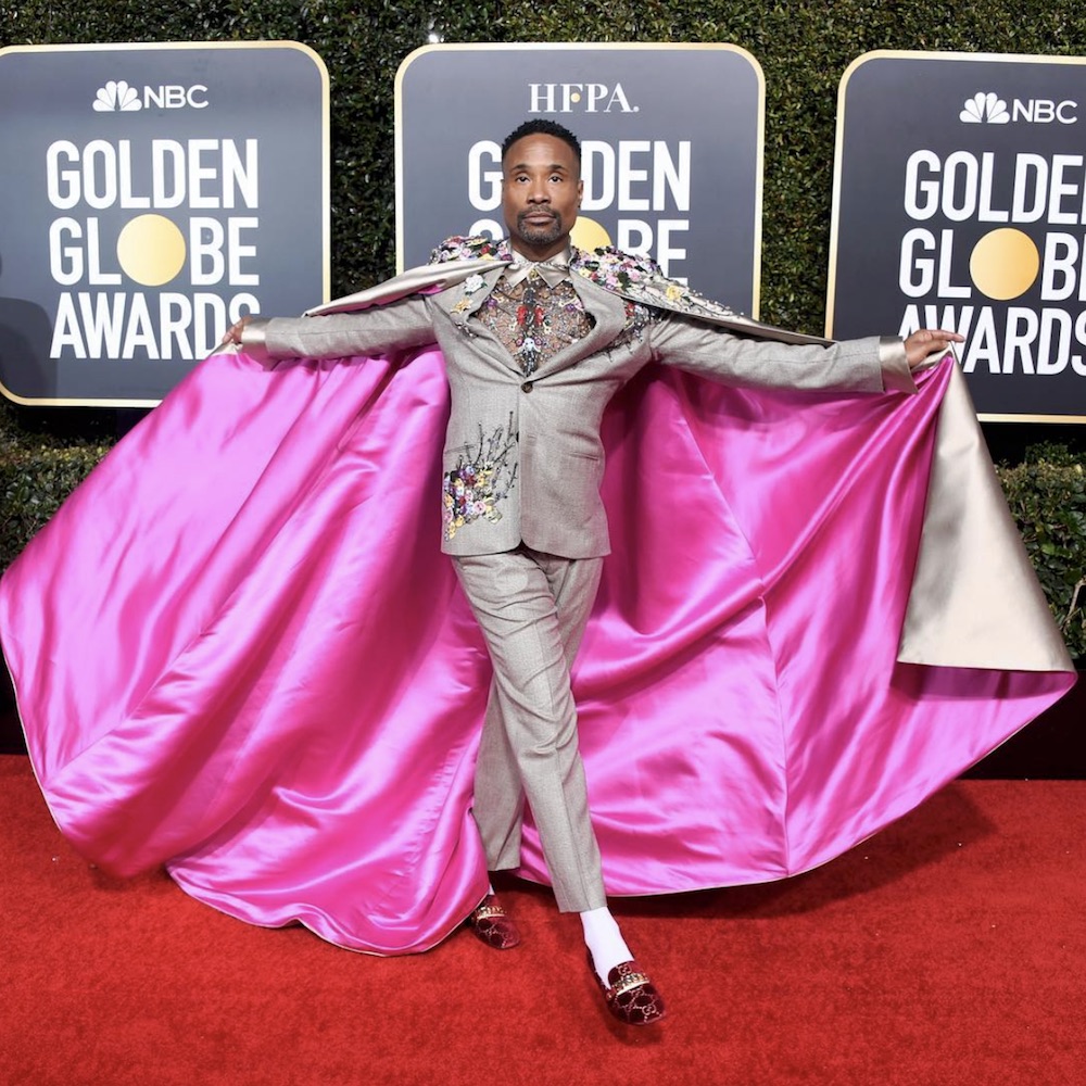 ゴールデングローブ賞に登場したビリー・ポーター（画像は『Billy Porter　2019年1月12日付Instagram「My colors are blush and bashful HUNTIES！」』のスクリーンショット）