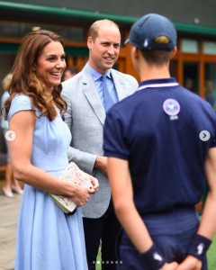 「最強のカップル」と称賛も（（画像は『Kensington Palace　2019年7月14日付Instagram「What an incredible, breathtaking Wimbledon final ＠djokernole and ＠rogerfederer!」』のスクリーンショット））