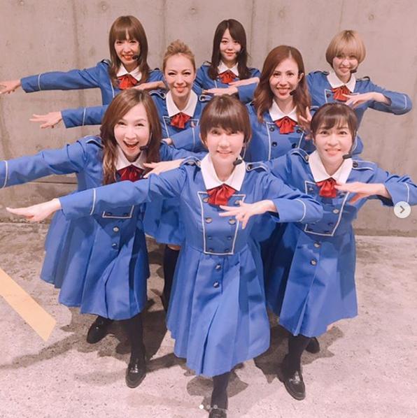 『サイマジョ』完コピに挑戦したUTAGE坂47（画像は『松本伊代　2019年8月23日付Instagram「昨夜放送した「UTAGE」見ていただけましたか、、、？」』のスクリーンショット）