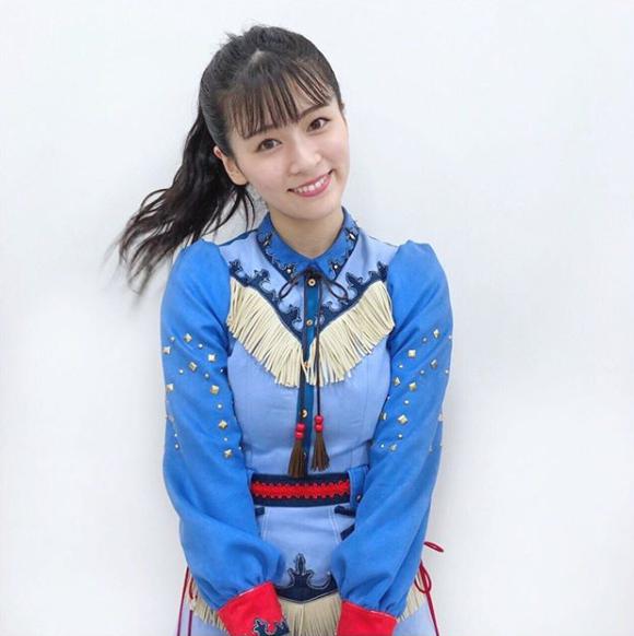 村雲颯香、NGT48『夢を死なせるわけにいかない』公演での衣装（画像は『村雲颯香 FUKA MURAKUMO　2019年8月30日付Instagram「「夢を死なせるわけにいかない」公演ラストのアンコール衣装です」』のスクリーンショット）