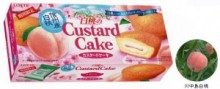 桃といえば長野県産の「川中島白桃」を使用した「白桃のカスタードケーキ」を期間限定発売　ロッテ