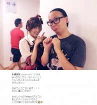 【エンタがビタミン♪】AKB48・小嶋菜月、トレンディエンジェル・たかしとの2ショット公開。M-1優勝に複雑!?