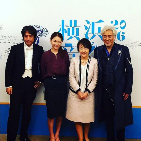 柳澤寿男氏、青田典子、林文子横浜市長、玉置浩二（出典：https://www.instagram.com/norikoaota）