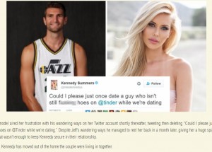 【イタすぎるセレブ達】人気プレイメイトがNBAジェフ・ウィジー選手との婚約破棄 　「女好きはイヤ！」浮気を疑いSNSに不正ログイン