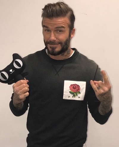 「英国人だから、靴下が有難いね」（出典：https://www.instagram.com/davidbeckham）