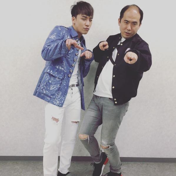 BIGBANG・スンリとトレエン斎藤（出典：https://www.instagram.com/tsukasa_trandy）