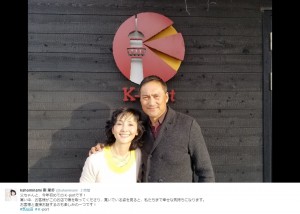 【エンタがビタミン♪】渡辺謙、南果歩と気仙沼“K-port”で夫婦ショット「暫し日本を留守にするので…」