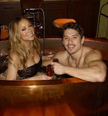 マライア＆ブライアン・タナカ氏（出典：https://www.instagram.com/mariahcarey）