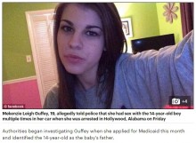 【海外発！Breaking News】妊娠中の19歳女、14歳少年への性的暴行で逮捕（米）