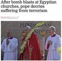 【海外発！Breaking News】ローマ法王予定通りエジプトへ　テロにひるまず