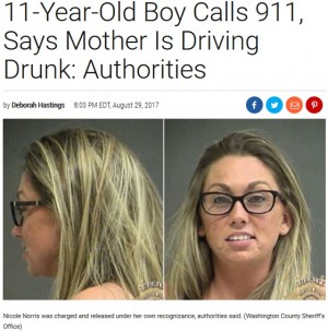 【海外発！Breaking News】飲酒運転の母親を同乗していた11歳息子が通報（米）