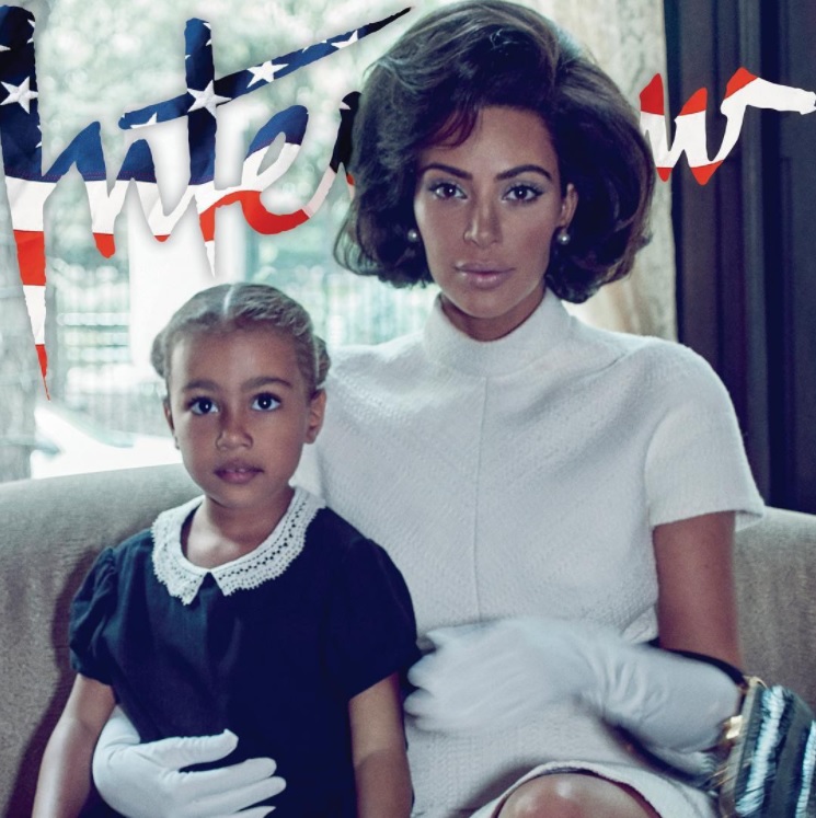 キム「最高の思い出よ」（画像は『Interview Magazine　2017年8月28日付Instagram「For her debut appearance on the cover of a magazine with her daughter, North, ＠kimkardashian channels Jacqueline Kennedy Onassis. ＠stevenkleinstudio」』のスクリーンショット）