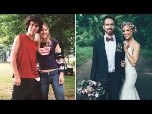 【海外発！Breaking News】10年前自殺を止めてくれた女性と結婚した米男性＜動画あり＞