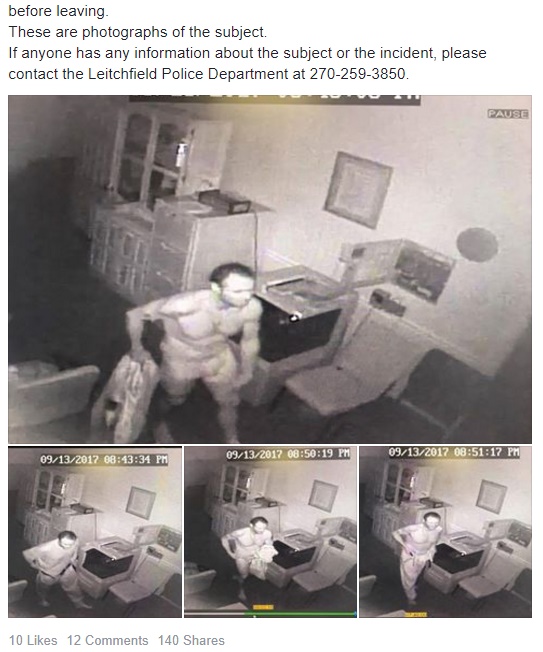 男、葬儀場の故人から衣類や宝石を盗む（画像は『Leitchfield Police Department　2017年9月15日付Facebook「The Leitchfield Police Department is currently investigating a burglary that occurred on 09-13-2017 at Watson ＆ Hunt Funeral Home on Elizabethtown Road in Leitchfield.」』のスクリーンショット）