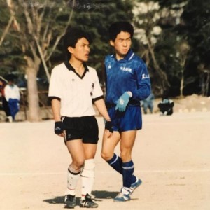 【エンタがビタミン♪】ワッキー“30年前”市船サッカー部時代　名良橋選手をマークするレアショット