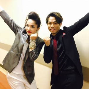 【エンタがビタミン♪】平野ノラ、高橋大輔と「やっP～」　ポーズの美しさがさすが！