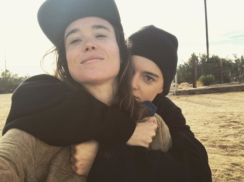 エレン・ペイジが同性婚（画像は『ellenpage　2017年11月14日付Instagram「＠emmaportner」』のスクリーンショット）