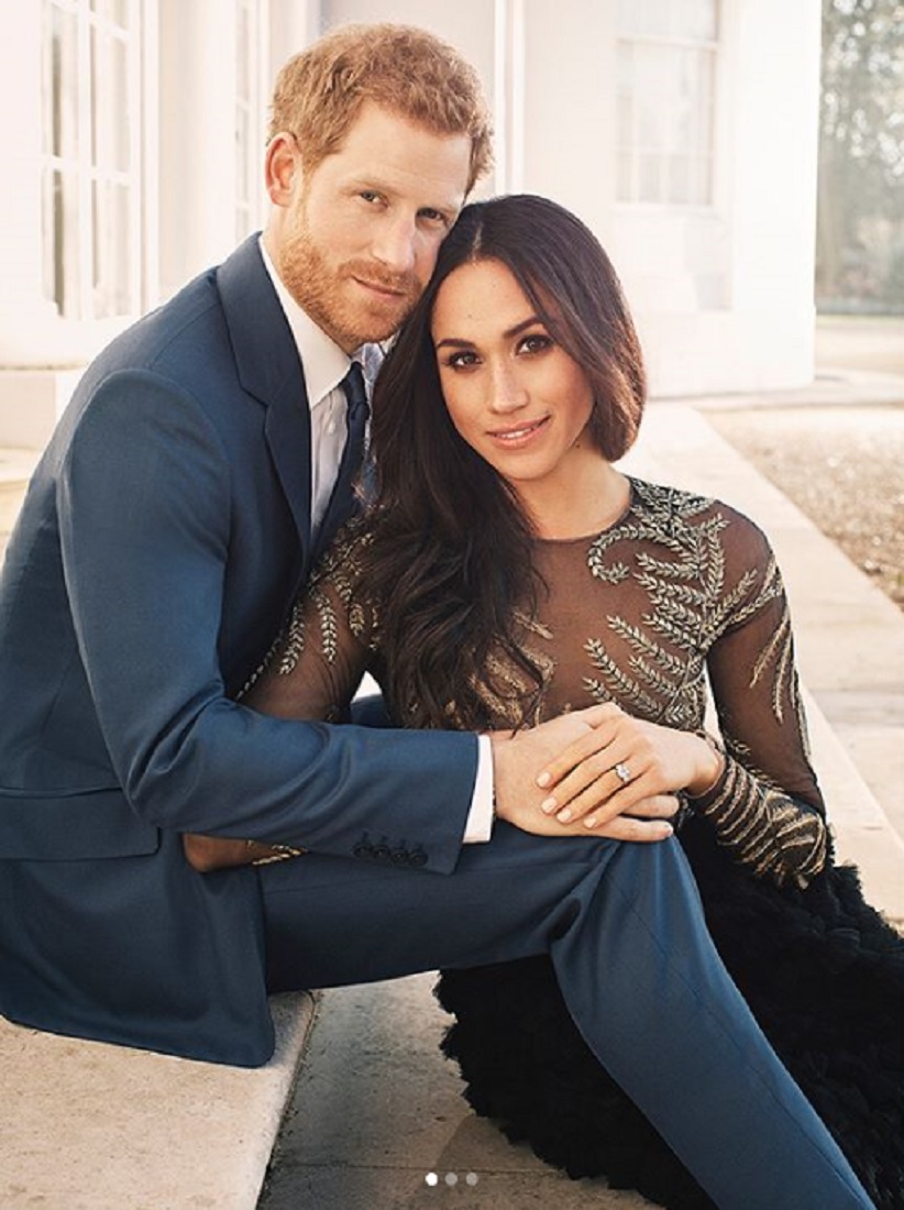 ヘンリー王子＆メーガンさん、今は熱々だが…（画像は『The Royal Family　2017年12月21日付Instagram「Today Prince Harry and Ms. Meghan Markle released an official portrait photograph to mark their engagement.」（photographer ＠alexilubomirski ）』のスクリーンショット）