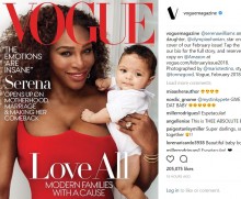 【イタすぎるセレブ達】セリーナ・ウィリアムズ、愛娘と『VOGUE』誌表紙に登場　産後うつなど赤裸々に告白