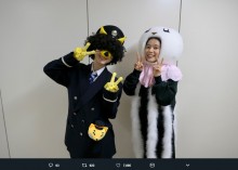 【エンタがビタミン♪】芳根京子『海月姫』被り物シーンのオフショット　松井玲奈は「近江鉄道・駅長がちゃこん」に