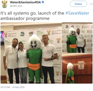 【海外発！Breaking News】「水不足になるより怖い」　南アフリカ政府発表の節水キャラクターが不評
