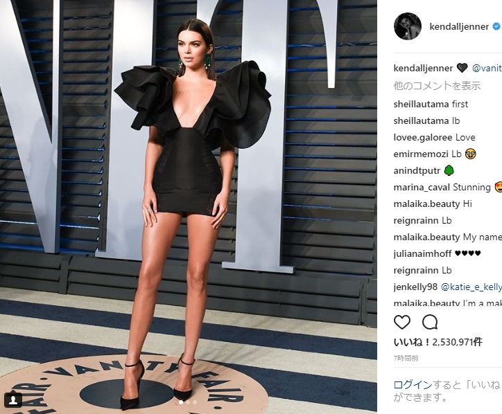 ケンダル・ジェンナーが緊急で受診していた理由とは!?（画像は『Kendall　2018年3月6日付Instagram「＠vanityfair」』のスクリーンショット）