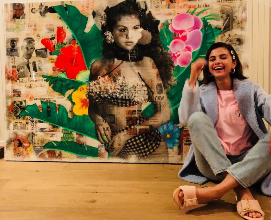 セレーナ、ダイエットも止めた？（画像は『Selena Gomez　2018年3月24日付Instagram「JO JO you’re insane. Thank you from the bottom of my heart. I walked into my home to this!」』のスクリーンショット）