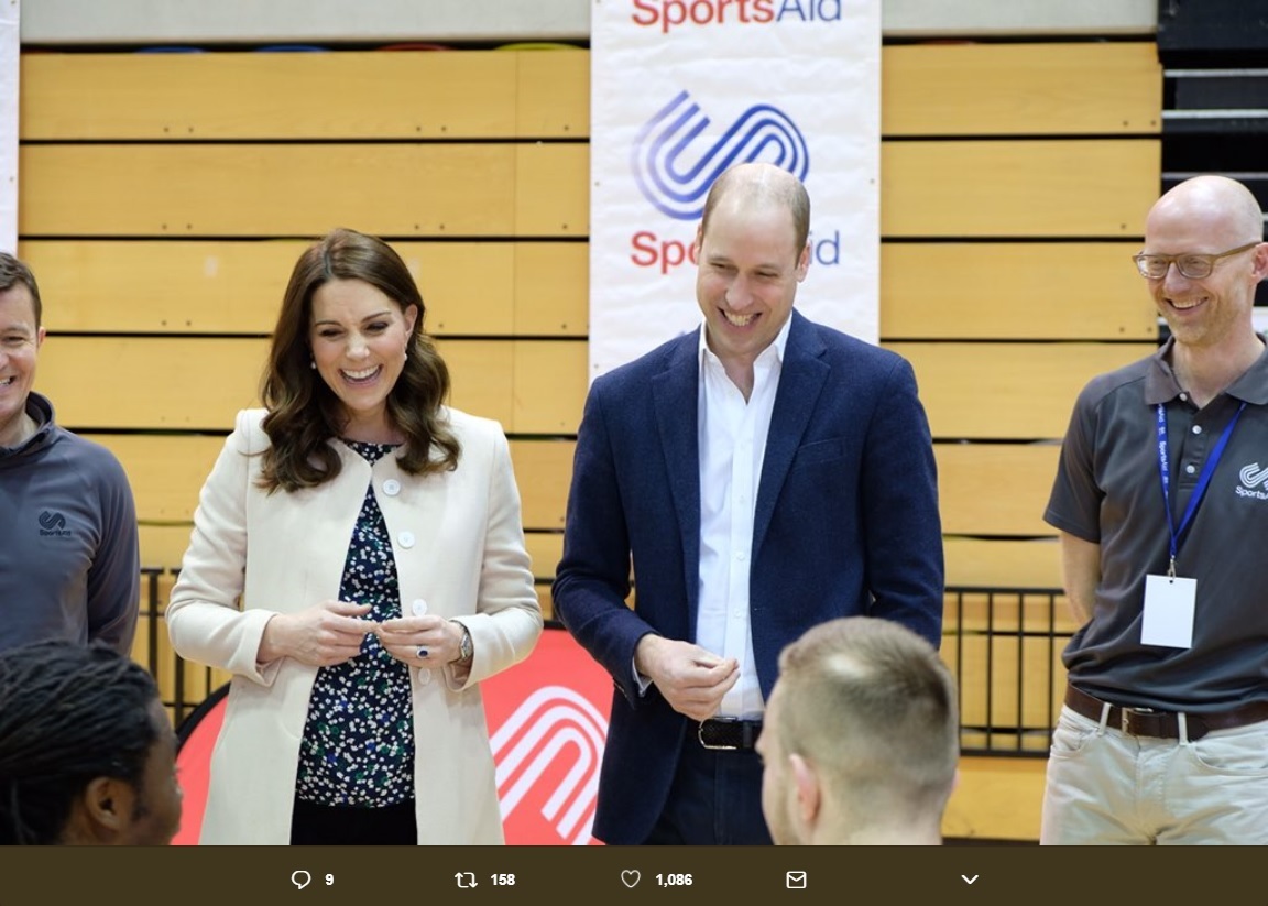 ウィリアム王子夫妻に第3子が誕生（画像は『Kensington Palace　2018年3月22日付Twitter「Their Royal Highnesses arrive at the ＠CopperBoxArena to join a ＠TeamSportsAid event.」』のスクリーンショット）