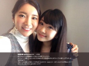 【エンタがビタミン♪】福原愛＆イ・ボミ　対談後の2ショットに「可愛くて綺麗」の声