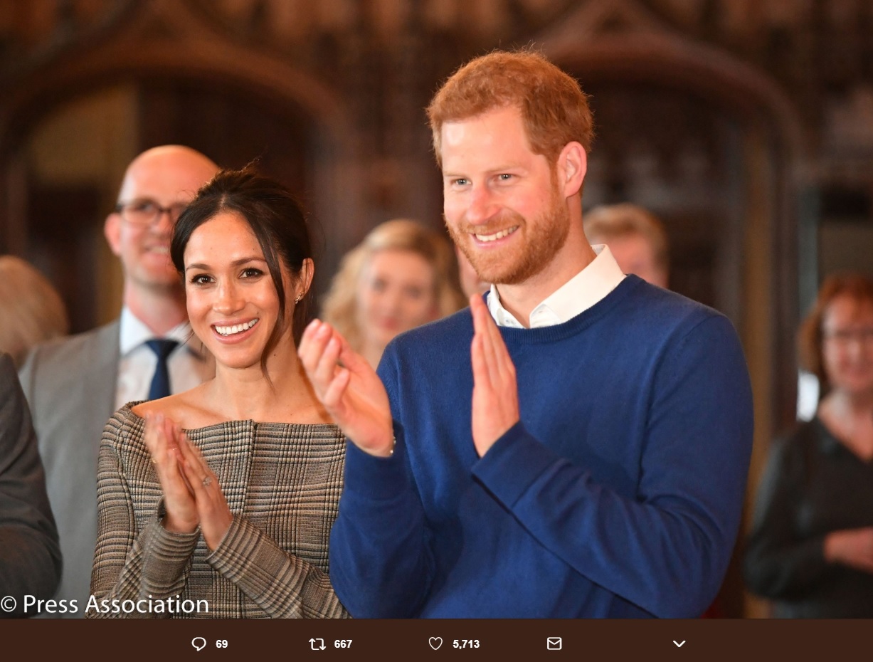 メーガンさん、父の挙式欠席でヘンリー王子と共に号泣（画像は『Kensington Palace　2018年4月24日付Twitter「Prince Harry and Ms. Meghan Markle have shared some further details about the music for their wedding service at St George’s Chapel.」（（C）Press Association）』のスクリーンショット）