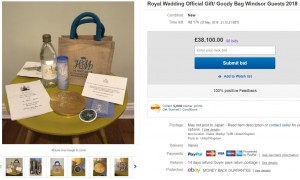 【海外発！Breaking News】英ロイヤルウェディング、一般招待客へのギフトバッグがeBayに出品される