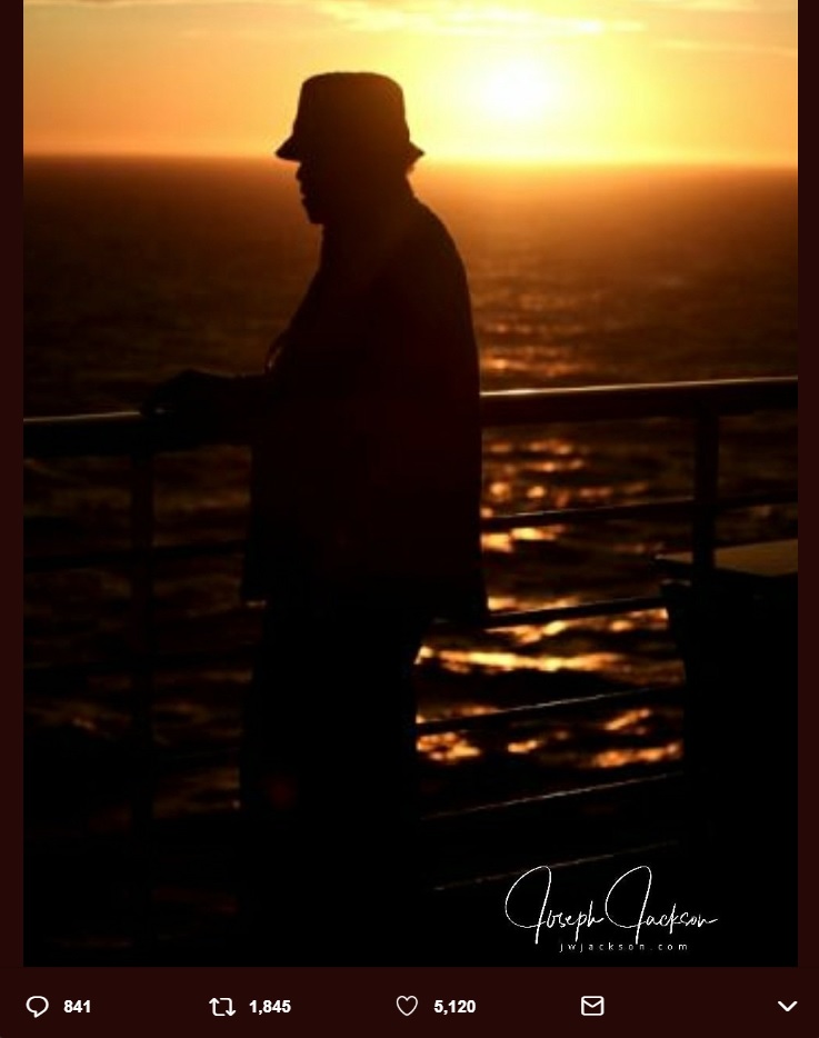 ジョー・ジャクソンさんが死去（画像は『Joseph Jackson　2018年6月24日付Twitter「I have seen more sunsets than I have left to see.」』のスクリーンショット）